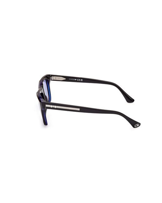 Web Black We0350 56V Sunglasses Acetate Squared Normal for men