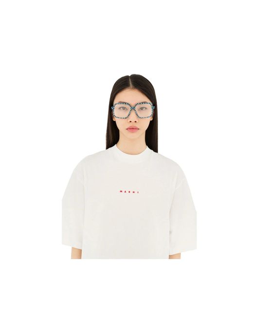 Marni Black K7G Arixo/ Checks Optical Frames Acetate Squared