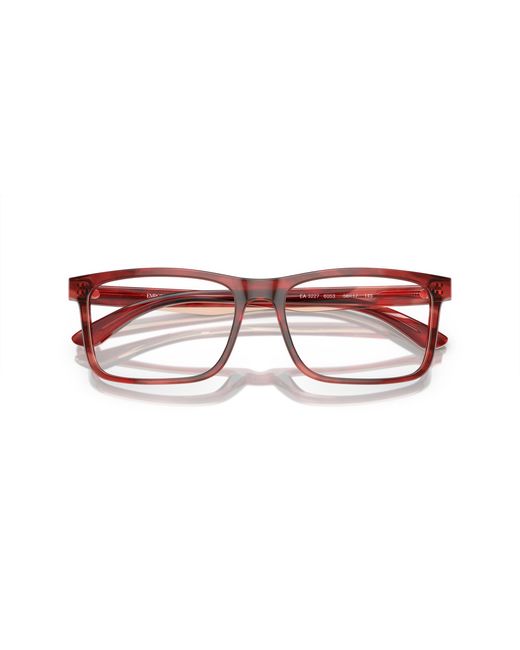 Emporio Armani Black Ea3227 6053 Optical Frames Acetate Transparent Pillow Normal for men