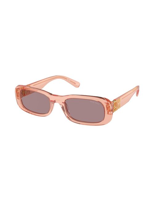 Miu Miu Black Mu 08Zs 13T06I Sunglasses Acetate Squared Normal