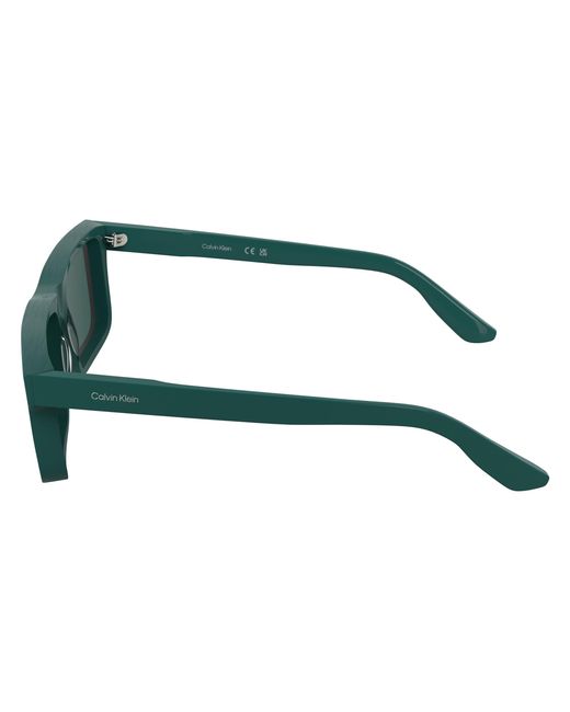 Calvin Klein Green Ck25535S 432 Sunglasses Acetate Squared Normal for men