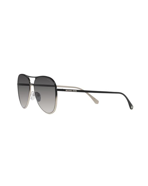 Michael Kors Black Mk1089 Kona 100186 Sunglasses Metal Pilot Normal Nuanced