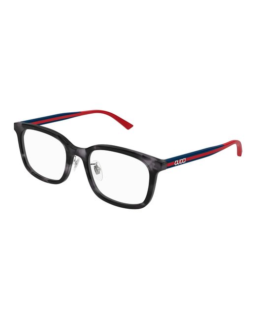 Gucci Black Gg1873Ok 004 Optical Frames Acetate Transparent Squared for men