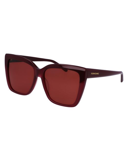 Ferragamo Black Sf1102S 606 Sunglasses Acetate Squared Normal Normal
