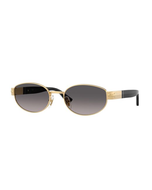 Persol Black Po1024S 515/M3 Sunglasses Metal Round Polarized