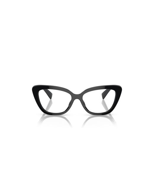 Miu Miu Black Mu 05Vv 1Ab1O1 Optical Frames Acetate Transparent Cat Eye Normal