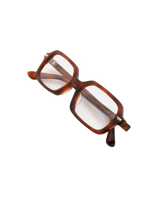Retrosuperfuture Black Qjp Numero 151 Tabacco Optical Frames Acetate Squared