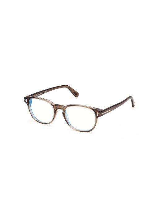 Tom Ford Black Ft6169-B 45 Optical Frames Acetate Round Normal for men