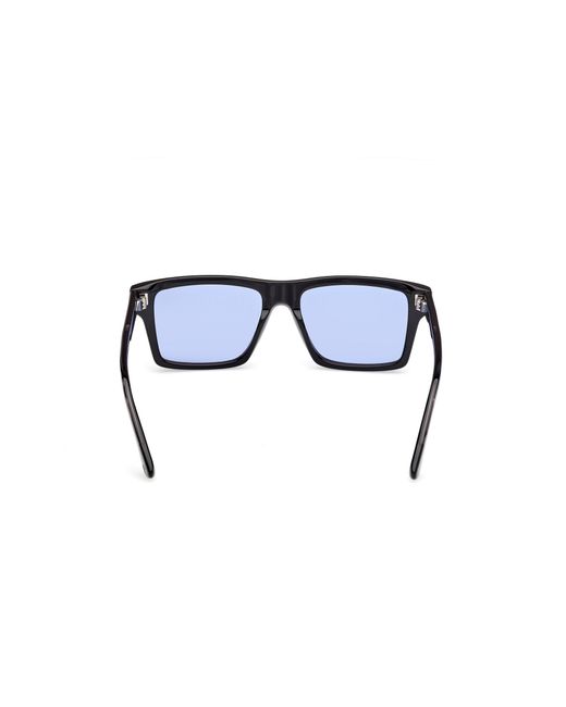 Web Black We0383 56V Sunglasses Acetate Squared Normal for men