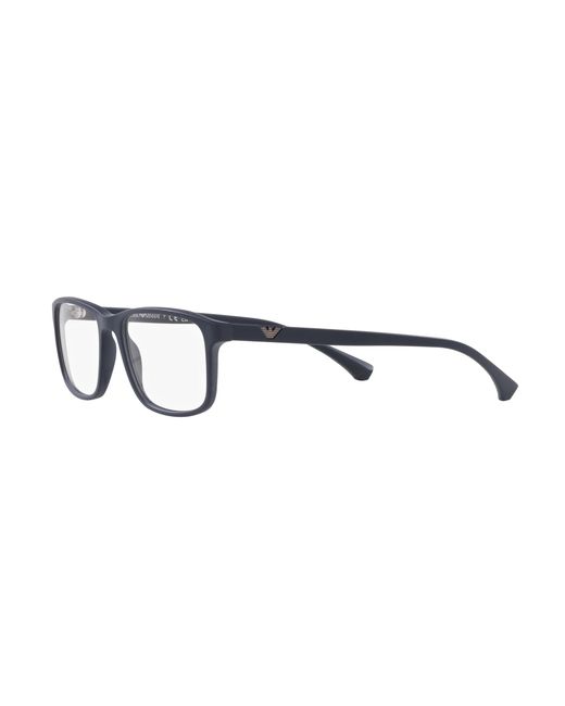 Emporio Armani Black Ea3098 5088 Optical Frames Acetate Squared for men