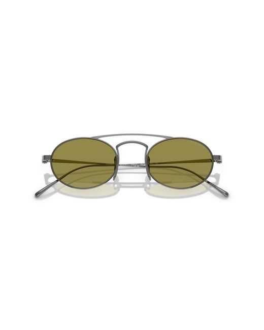 Giorgio Armani Black Ar6161T 3385/2 Sunglasses Titanium Round Normal for men