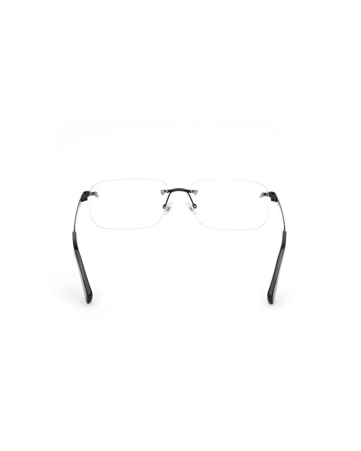 Timberland Black Tb50090 002 Optical Frames Metal Squared Normal for men