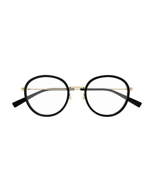 Gucci Black Gg1851Oa 002 Optical Frames Injected Transparent Round
