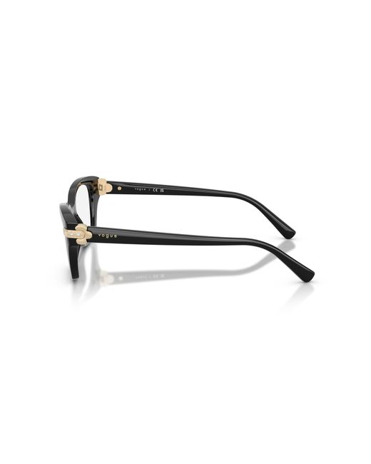 Vogue Eyewear Black Vo5704B W44 Optical Frames Nylon Transparent Cat Eye Normal