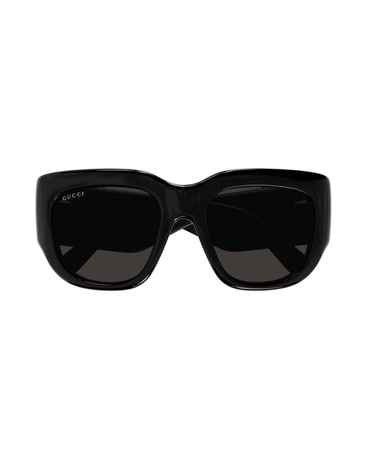 Gucci Black Gg1545S 001 Sunglasses Injected Squared