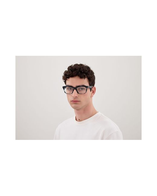 Balenciaga Black Bb0429O 004 Optical Frames Acetate Transparent Squared for men