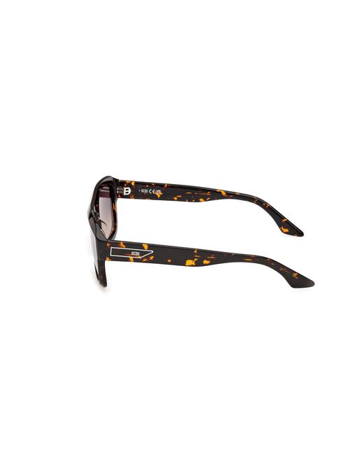 Gcds Black Gd0075 52B Sunglasses Acetate Smoke Squared Normal