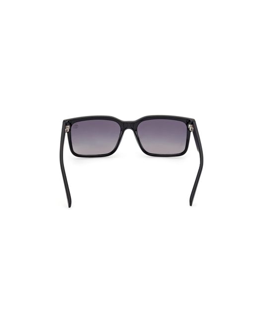 Timberland Black Tb00012 01D Sunglasses Injected Smoke Squared Polarized