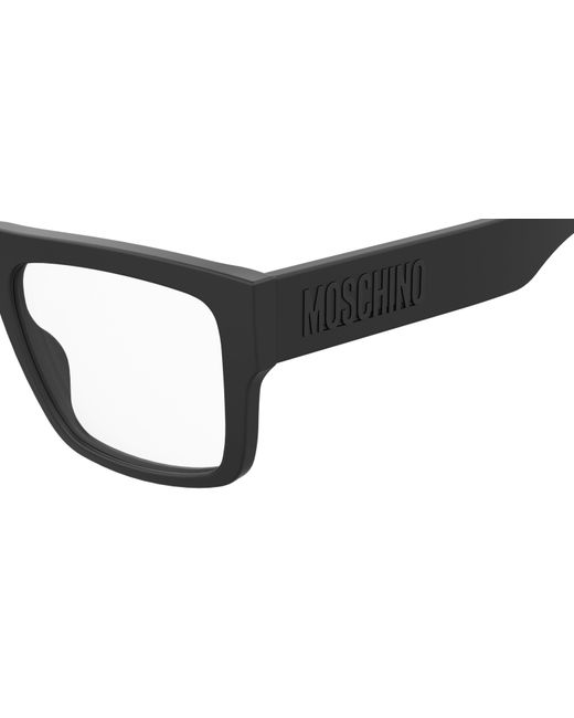 Moschino Black Mos637 003 Optical Frames Acetate Squared for men
