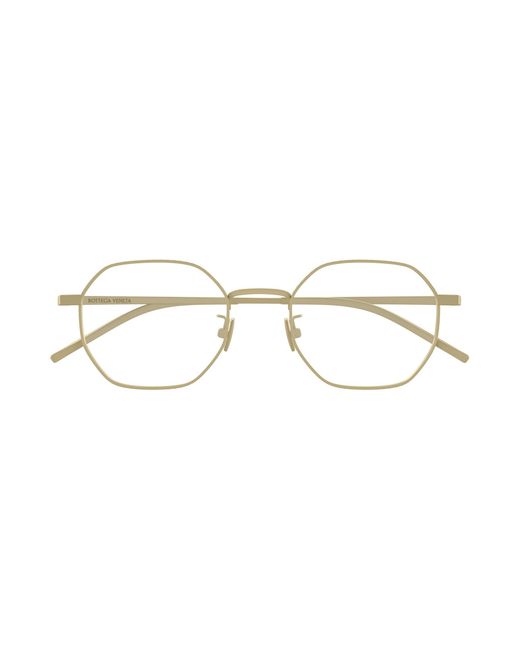 Bottega Veneta Black Bv1424Oa 001 Optical Frames Titanium Transparent Round