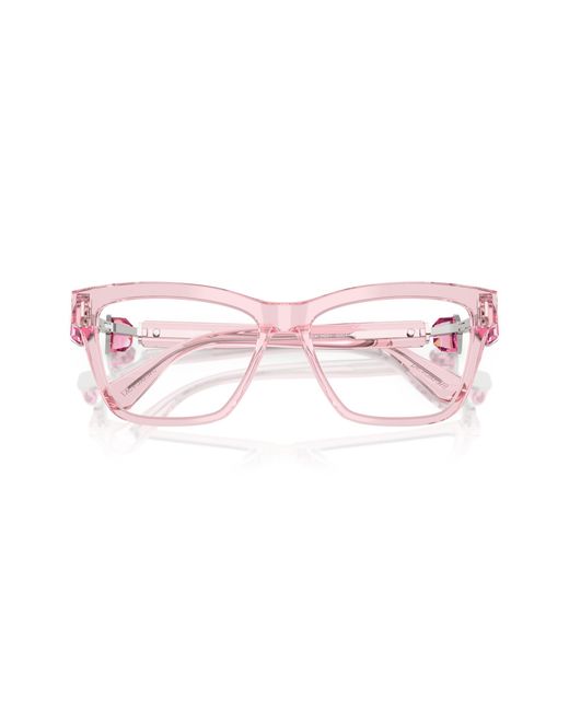 Swarovski Black Sk2021 3001 Optical Frames Acetate Transparent Squared Normal
