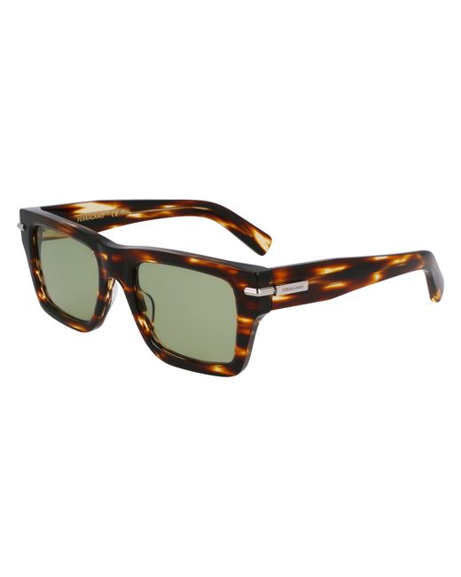 Ferragamo Black Sf2033S 216 Sunglasses Acetate Squared Normal for men