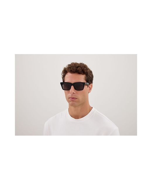 Balenciaga Black Bb0467S 001 Sunglasses Acetate Squared for men
