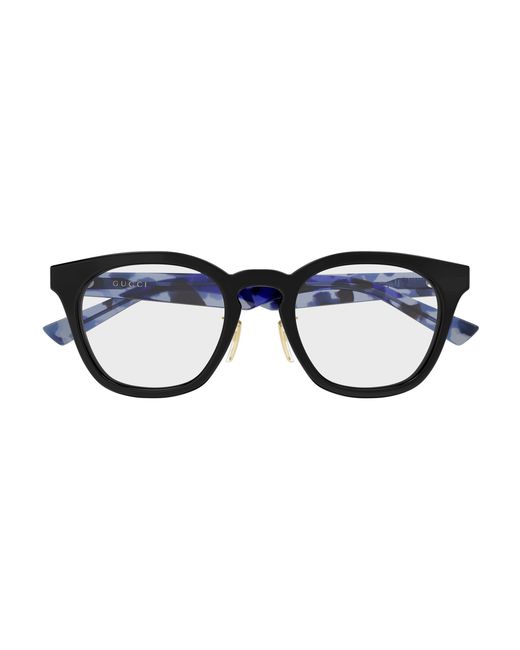 Gucci Black Gg2187Oa 003 Optical Frames Acetate Transparent Round for men