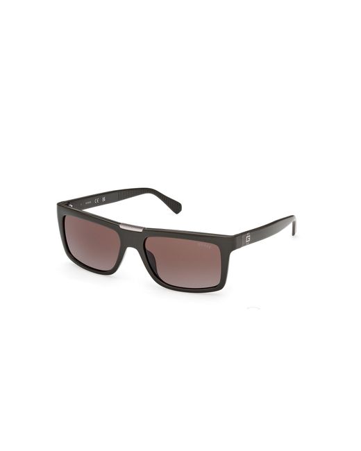 Guess Black Gu00274 96F Sunglasses Injected Squared Normal for men