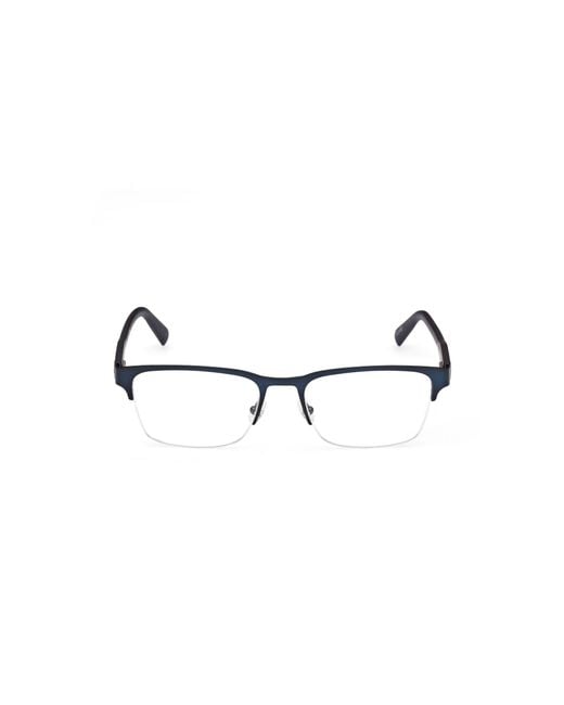 Timberland Black Tb50046 002 Optical Frames Metal Squared Normal for men