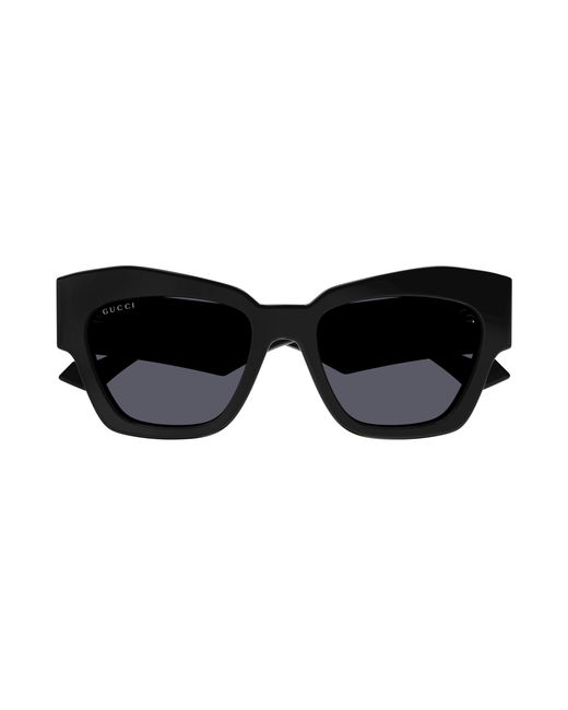 Gucci Black Gg1422S 001 Sunglasses Acetate Squared Normal