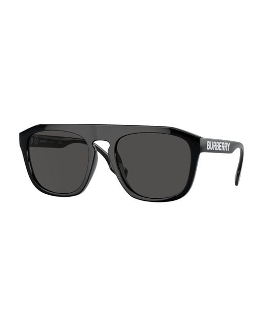 Burberry Black Be4396U Wren 300187 Sunglasses Injected Squared Normal for men