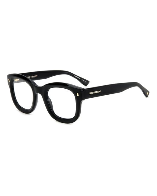 DSquared² Black D2 0091 2M2 Optical Frames Plastic Squared for men