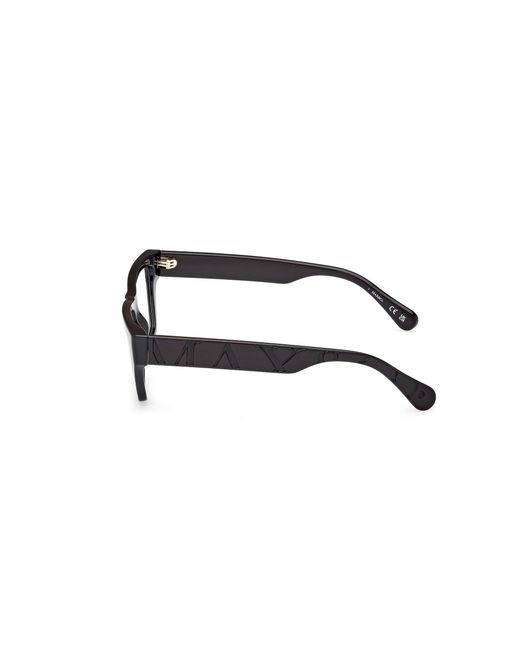 MAX&Co. Black Mo5185 001 Optical Frames Injected Squared Normal