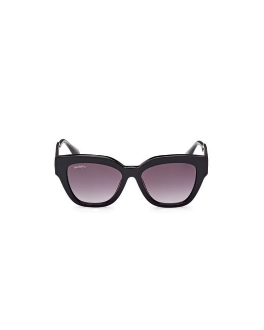 MAX&Co. Black Mo0059 01B Sunglasses Acetate Smoke Squared Normal