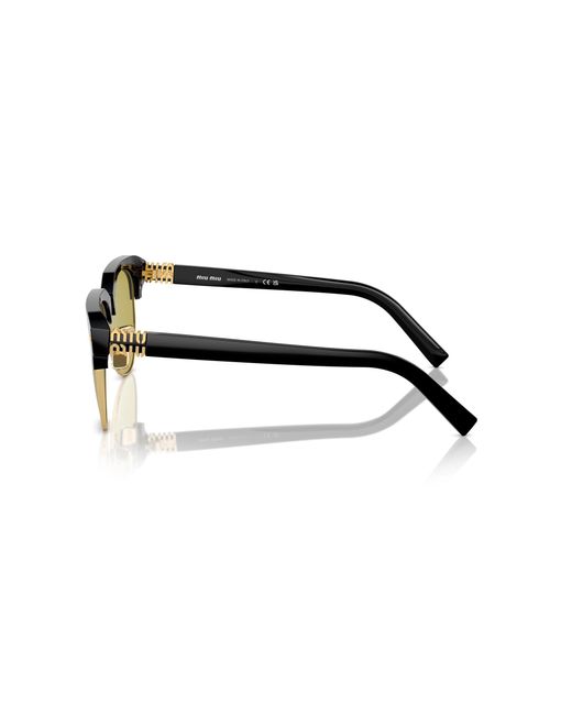 Miu Miu Black Mu 09Zs 1Ab07O Sunglasses Acetate Pilot Normal