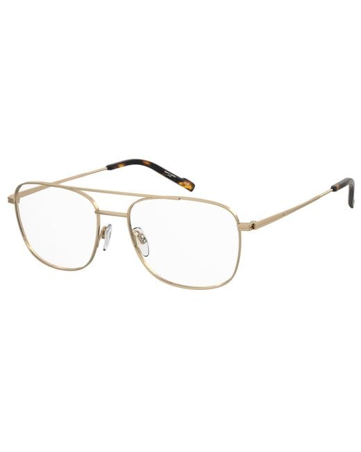 Pierre Cardin Black P.C. 6913 J5G Optical Frames Metal Squared Normal for men