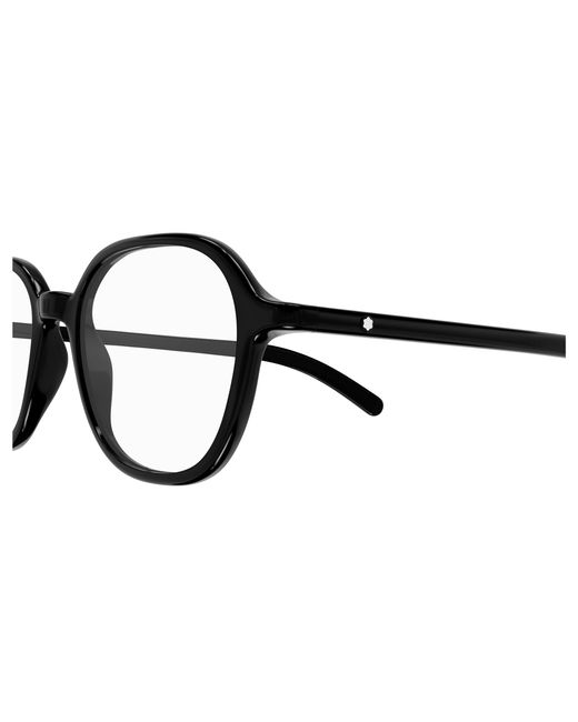 Montblanc Black Mb0387O 001 Optical Frames Transparent Round for men