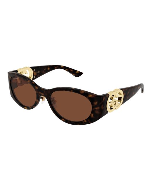 Gucci Black Gg2123Sa 003 Sunglasses Injected Round