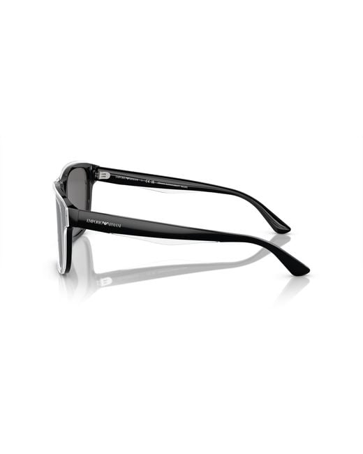 Emporio Armani Black Ea4208 605187 Sunglasses Acetate Pillow Polarized for men