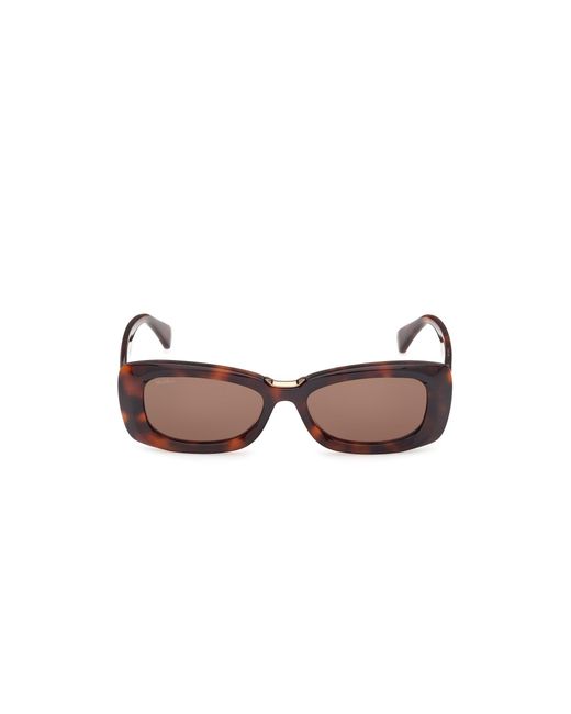 Max Mara Black Mm0197 52E Sunglasses Acetate Squared Normal
