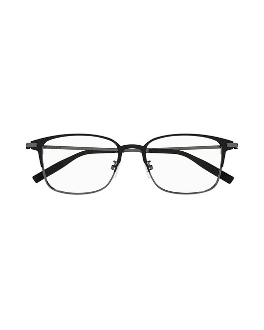 Montblanc Black Mb0314Oa 003 Optical Frames Titanium Transparent Squared for men