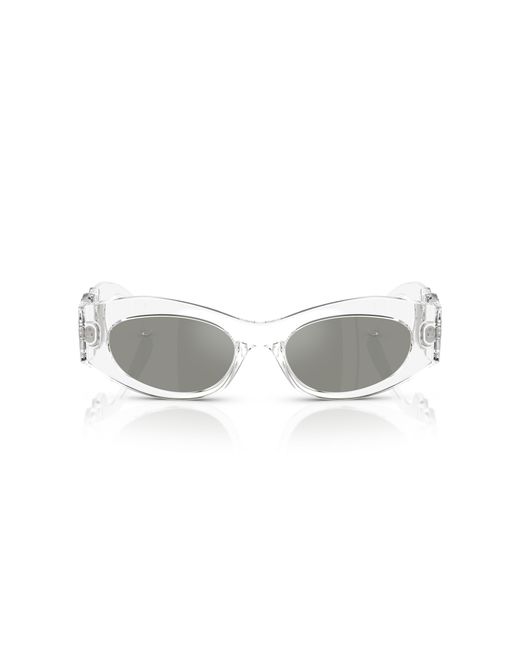 Versace Black Ve4480U 148/30 Sunglasses Injected Round Mirrored