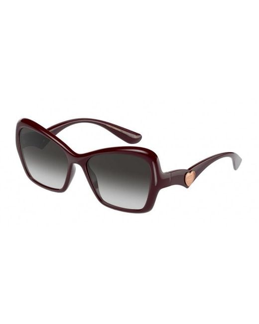 Dolce & Gabbana Black Dg6153 32858G Sunglasses Plastic Cat Eye Nuanced