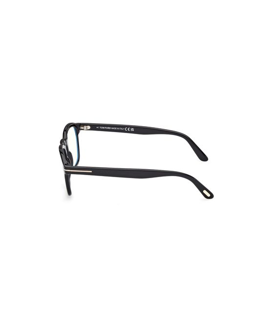 Tom Ford Black Ft6033-B 052 Optical Frames Acetate Round Normal for men