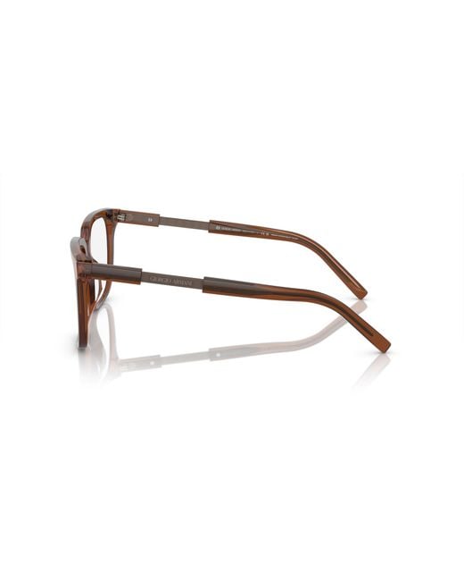 Giorgio Armani Black Ar7252U 6049 Optical Frames Acetate Transparent Squared Normal for men