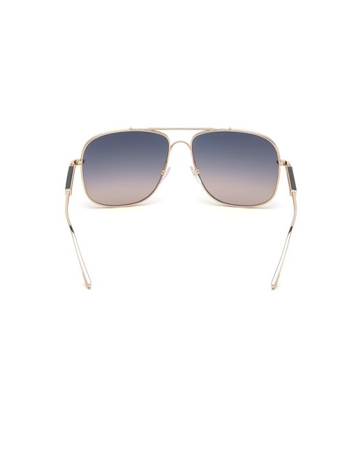 Tom Ford Black Ft0669 Jude 28B Sunglasses Metal Geometric Normal Shaded for men