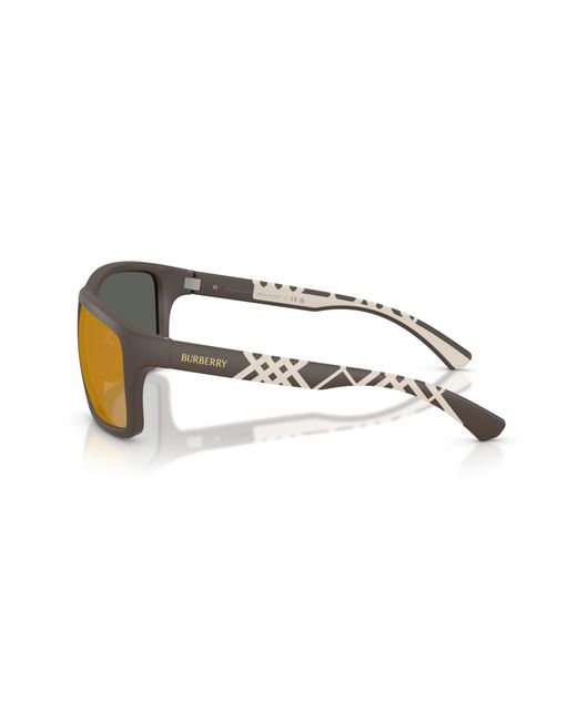 Burberry Black Be4483 42345A Sunglasses Injected Squared Normal for men