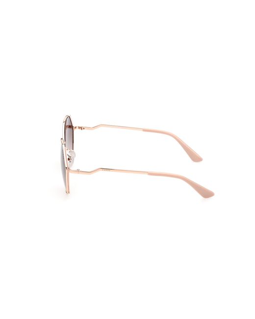 Guess Black Gu7842 28F Sunglasses Metal Geometric Normal Shaded