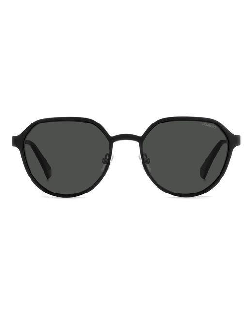 Polaroid Black Pld 6204/Cs V81/M9 Sunglasses Metal Geometric Polarized